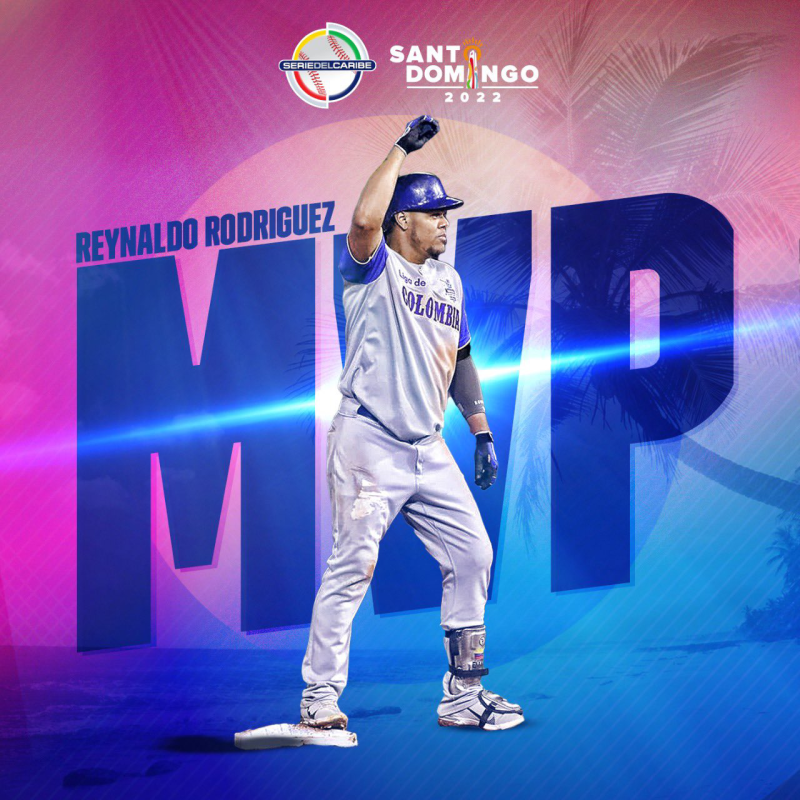 Reynaldo Rodríguez campeón y Jugador Más Valioso de la Serie del Caribe 2022